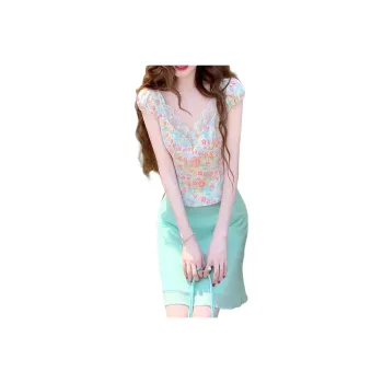 TURN UP Skirt Set Women's Mint Green
