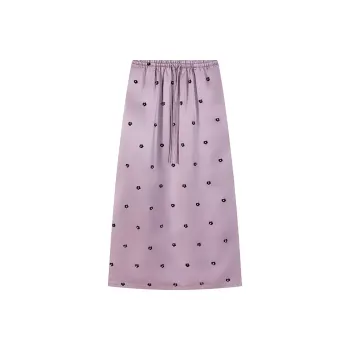 CARIEDO Casual Long Skirts Women's Purple