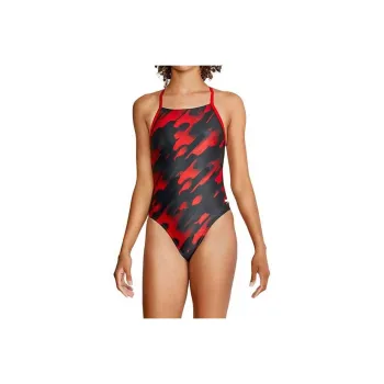 Speedo Natural Wonder Crossback One Piece Red One piece Swimsuit Women's