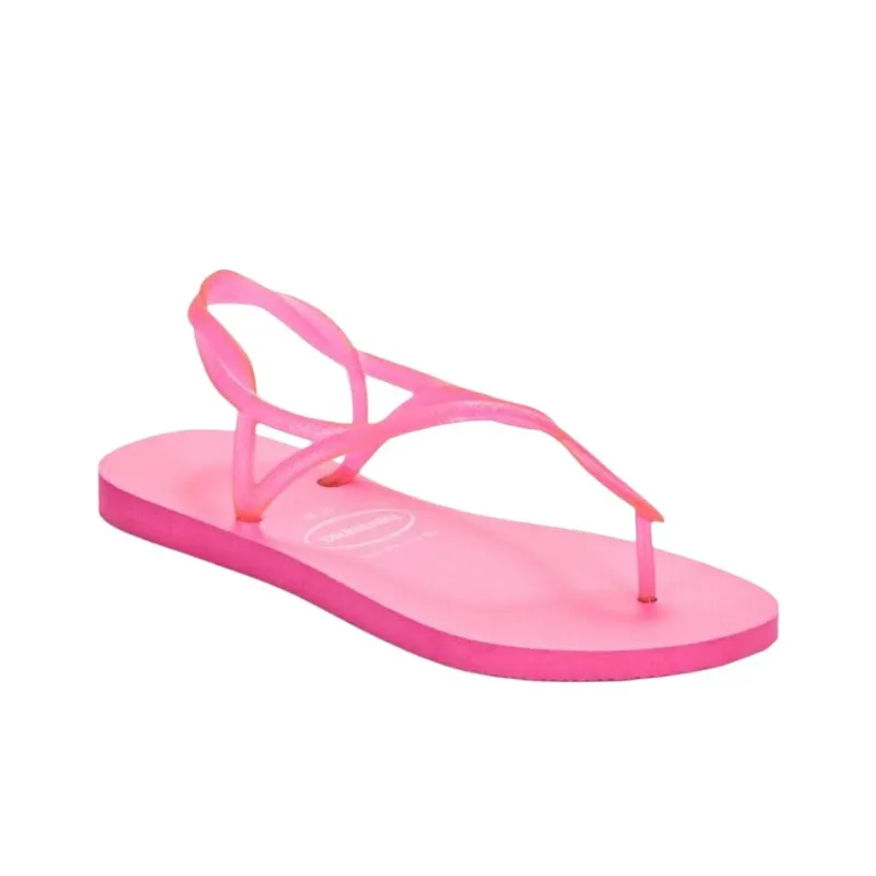 Havaianas Luna Neon One Strap Sandals Women's Pink-2