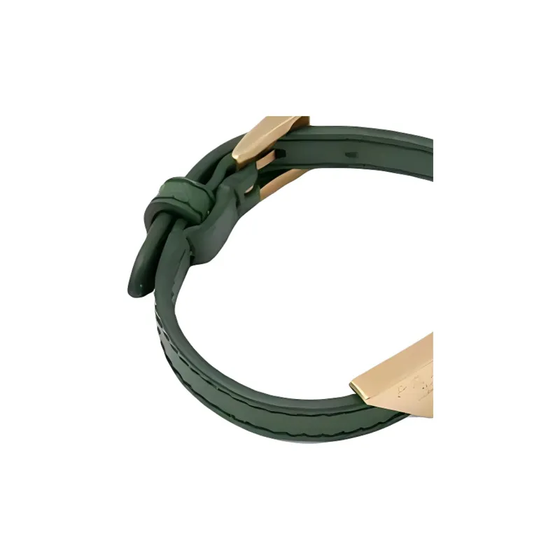 PRADA Leather Wristbands Unisex Green-1