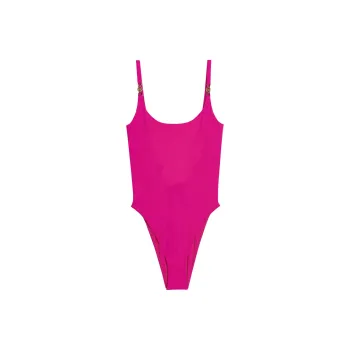 FANSIZHE One piece Swimsuit Women's Rose Red