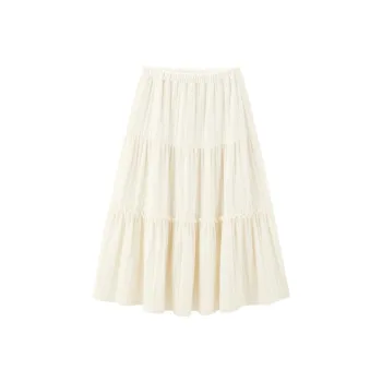 LEDIN Casual Long Skirt Women's Snow