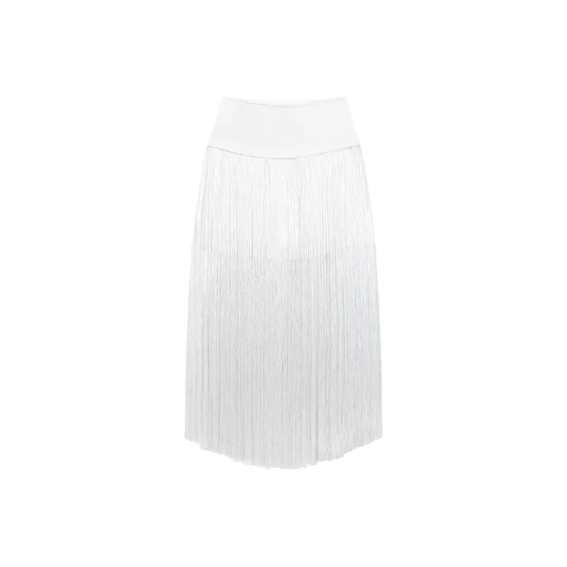 CARIEDO Casual Long Skirts Women's White-0