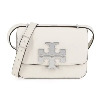 TORY BURCH Leather Shoulder Bag, Crossbody Bag Trumpets Women's Oat