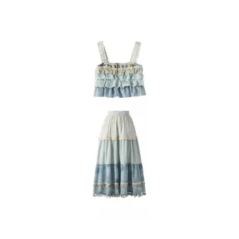 PLAY BUSH Skirt Set Women's Blue