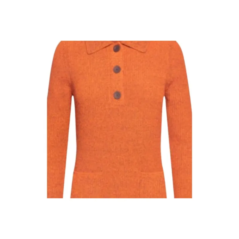 Acne Studios SS24 Long Sleeved Dresses Women's Orange-2