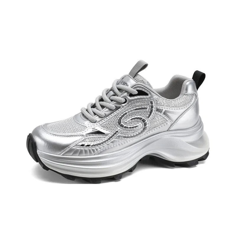 HARSON Anti Slip Wear Resistant Chunky Sneakers Women's-4