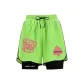 Green[Dog Head with White Peach Red]