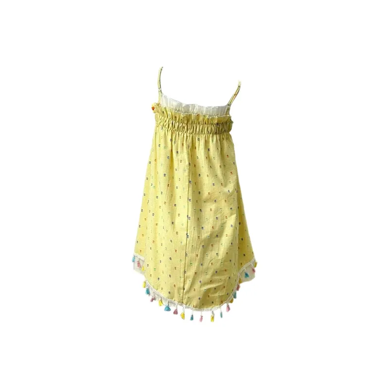 GTLA Slip Dresses Women's Yellow-1