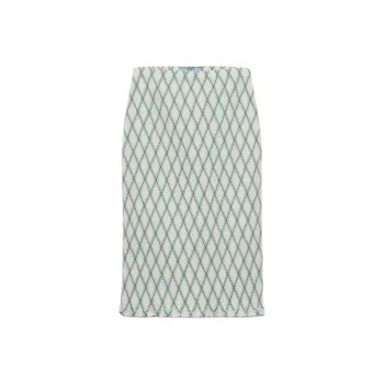 PRADA Patterned Cotton Midi Skirt