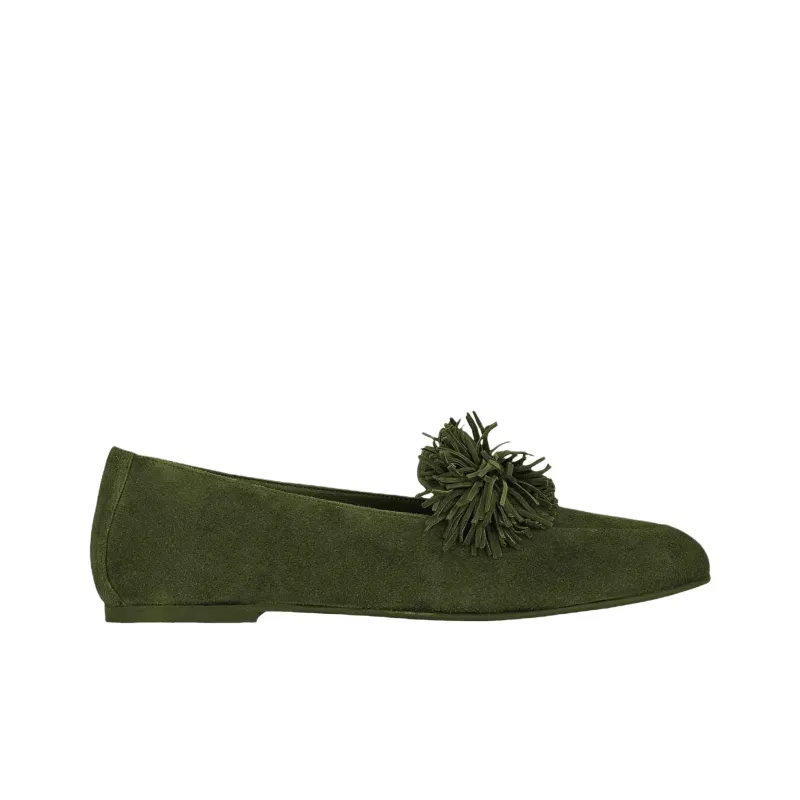 AQUAZZURA Gytane Casual Single Shoes Women's Green-1