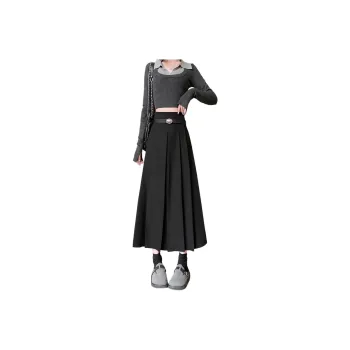 Oudifu Casual Long Skirts Women's
