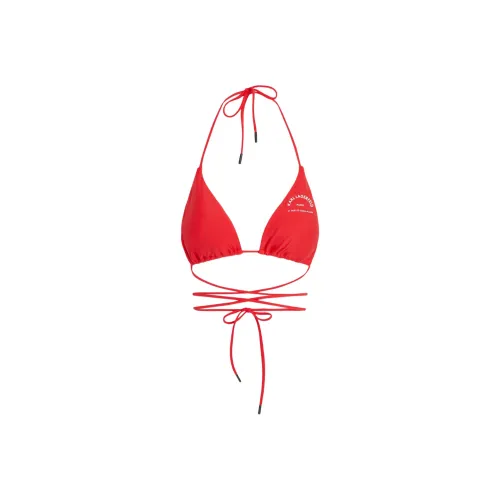 KARL LAGERFELD / Karl Lagerfeld Jeans Logo print Triangle Bikini Top