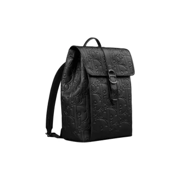 DIOR Grained Calfskin Backpack Men's Black