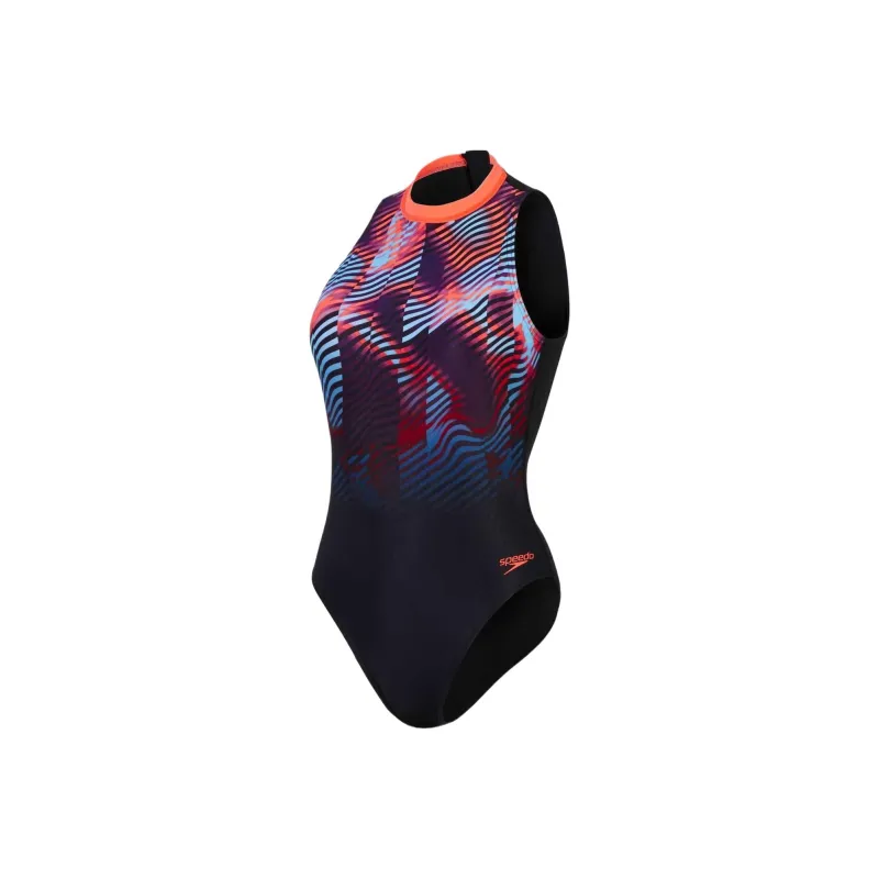 Speedo Hydrasuit One-piece Swimsuit Women's Purple/Red-0