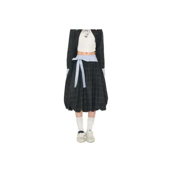 FPMZ Casual Long Skirts Women's Dark Gray