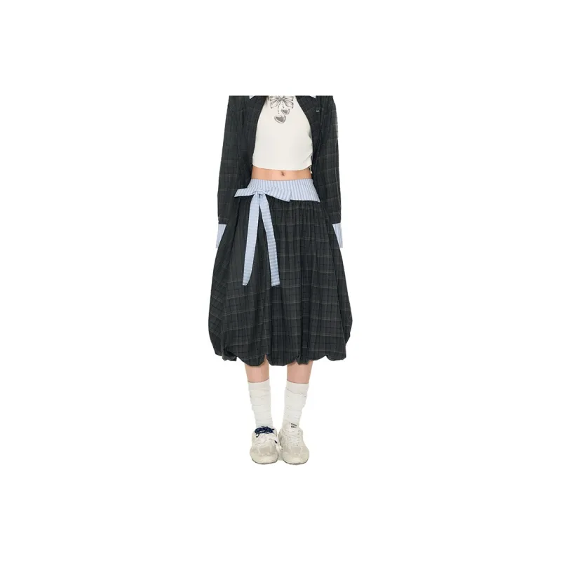 FPMZ Casual Long Skirts Women's Dark Gray-0