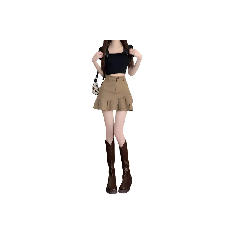 XIANSINIAO Casual Short Skirts Women's-0