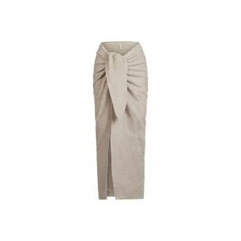 SKIMS SS25 TERRY COVER UPS SARONG Swim Dresses & Skirts Women's STONE/Stone Color