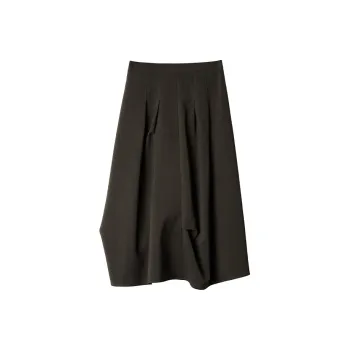 THE SEA LIFE Casual Long Skirt Women's Plain Qi
