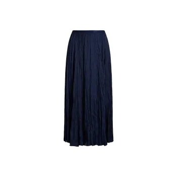 Polo Ralph Lauren Crinkled A line Midi Skirt