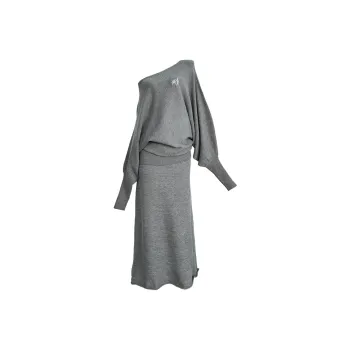 Icicofficial Skirt Set Women's Gray