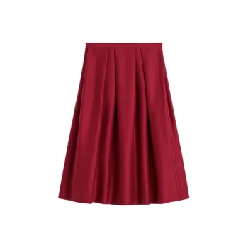 TOTEME Casual Long Skirts Women's Ruby Color