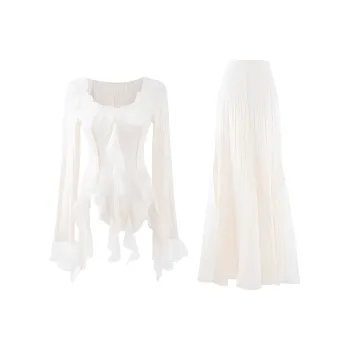 Mu Xiao Xin Two Piece Skirt Sets Women's