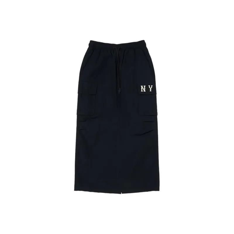 MLB Basic Collection New York Yankees Casual Long Skirts Women's Black-0