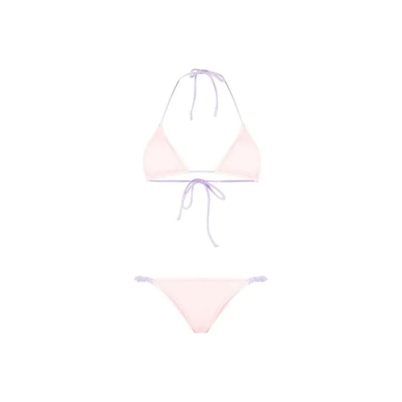 REINA OLGA Scrunchie Triangle Cup Bikini Set-0