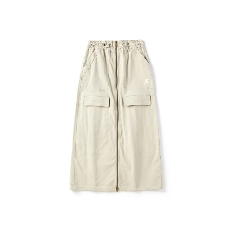 STARTER Casual Long Skirts Women's Beige-0