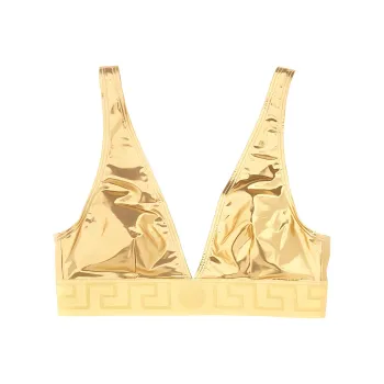 VERSACE Greca Border Bikini Top