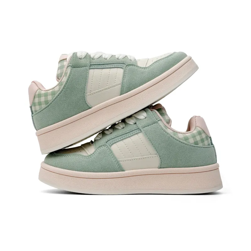 Mengsai Cushioning, Wear Resistant Low Top Skateboard Shoes Women's Guava Pink-4