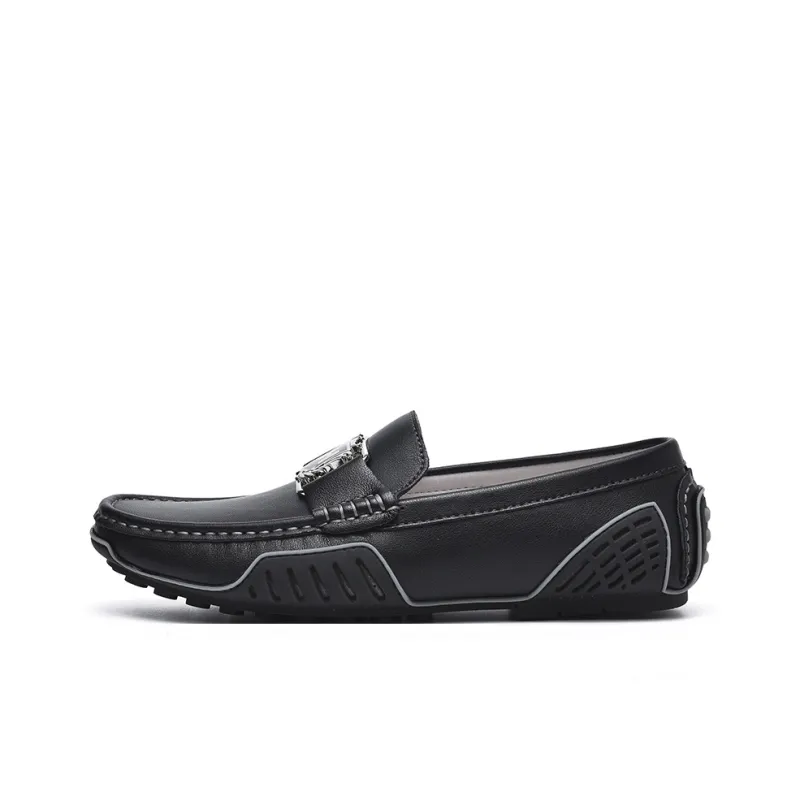 BAGE Gommino Loafers Men Green-22