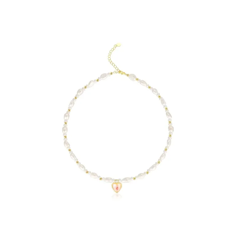 ONEKISS Gold Plated Copper, Freshwater Pearl Necklaces Women's-1