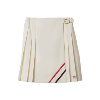 MIU MIU FW24 Casual Long Skirt Women's Natural