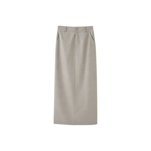 COMMON VALUE 'Riverbank La Jetee' Casual Long Skirts Women's Wood Olive Green