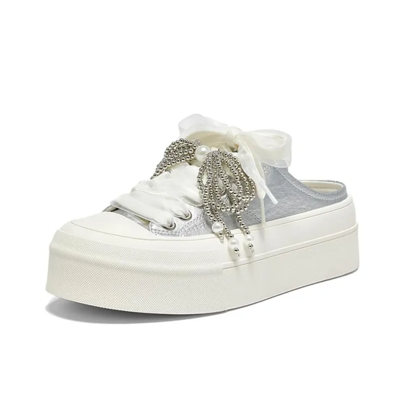 BASTO Rubber Sole Quiet Closed Toe Slippers Women's-9