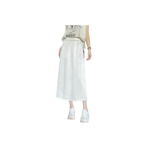 SITOL Casual Long Skirts Women's Champagne