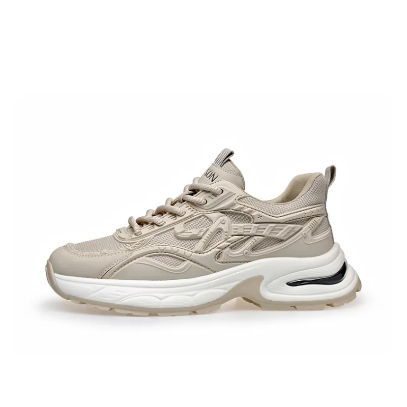 PT'SON Breathable Lightweight Height Increasing Low Top Chunky Sneakers Men's-5