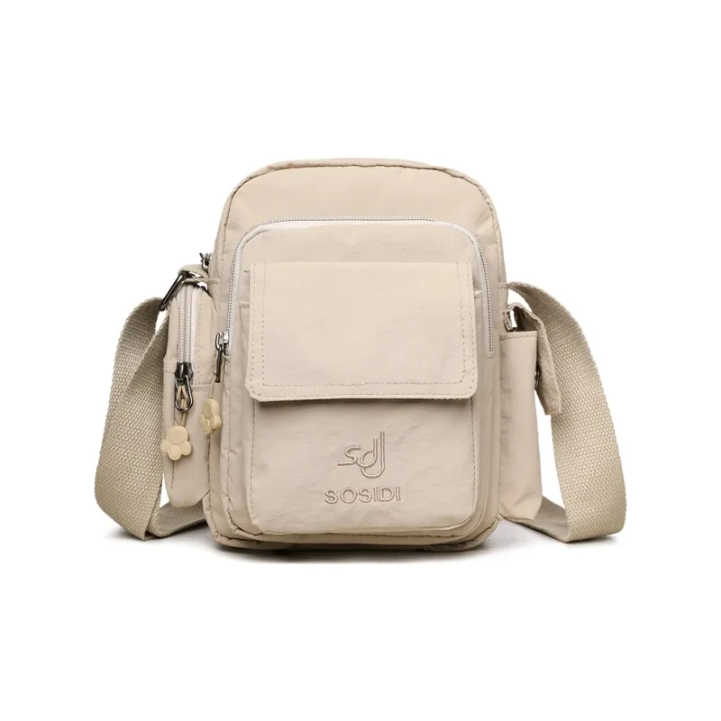 TOUTSEUL YOLO Pu Shoulder Bag Women's Ecru/Sky Blue/Black-0