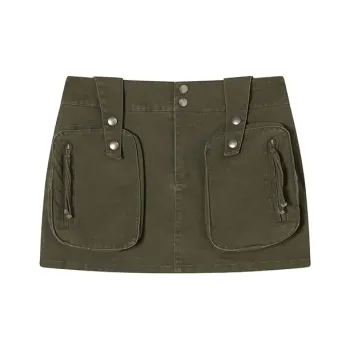 Ouyang Cargo Short Skirts Women's