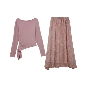 Icicofficial Two Piece Skirt Sets Women's