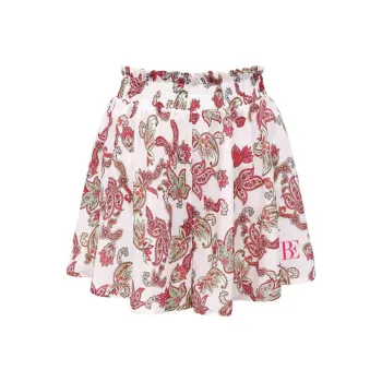 BALNEAIRE Beach Shorts Women's Floral Elegance Pink