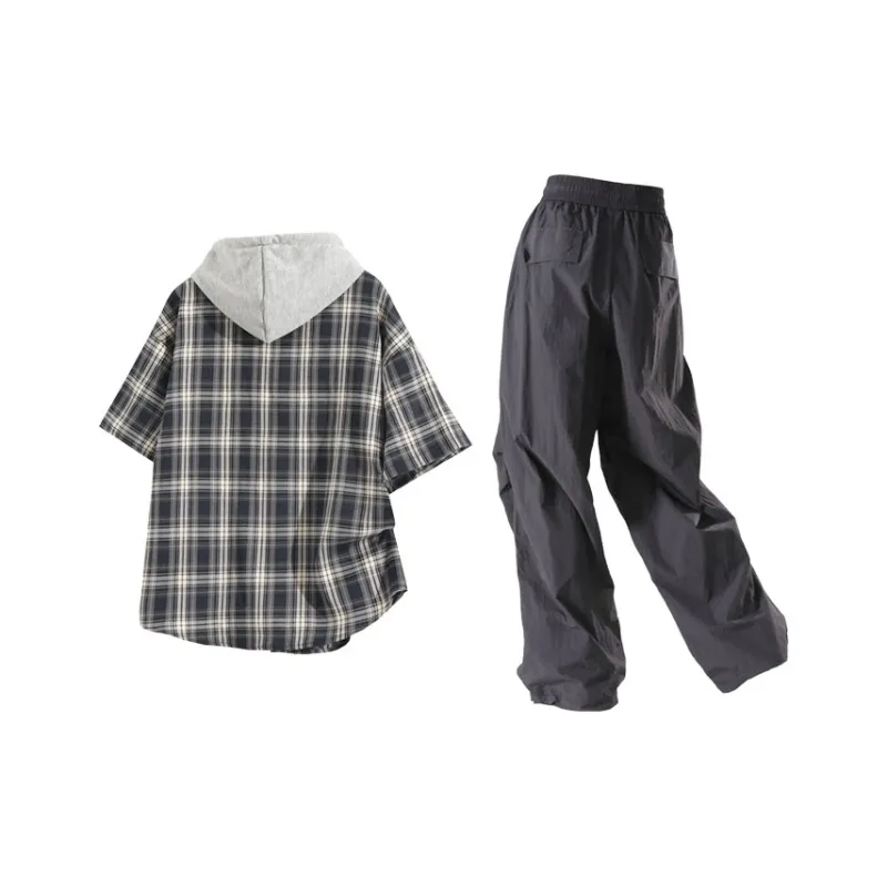 LIVINGTOWN Shirt Matching Set Unisex-3
