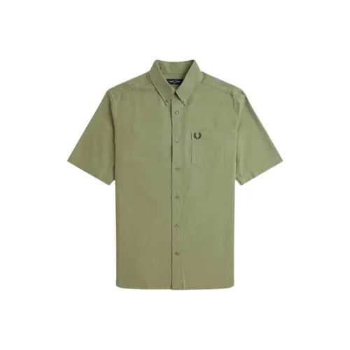 FRED PERRY Shirts Men Army Green KHL