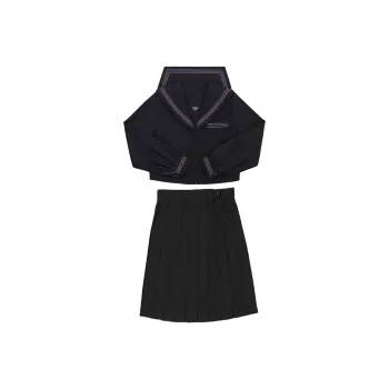 TUSHIFEI Skirt Set Women's Black