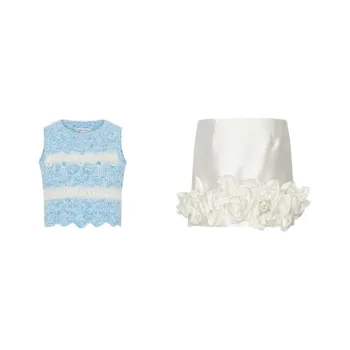 Udon House Two Piece Skirt Sets Women's