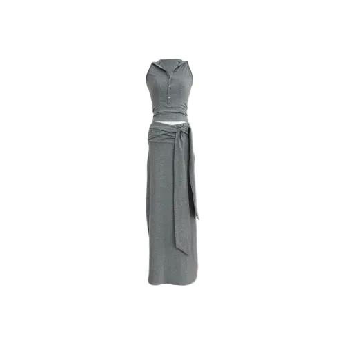 Udon House Skirt Set Women
s Gray